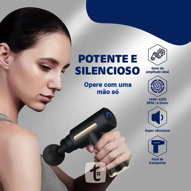 Pistola Massageadora Muscular Elétrica