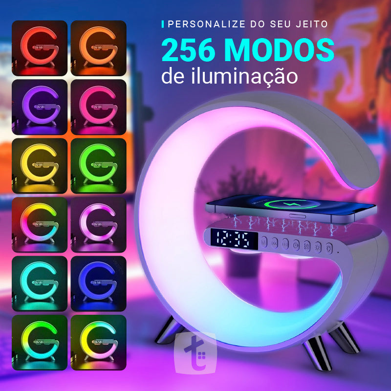 G-Speaker Smart Station Luminária Sonora com Carregador por Indução