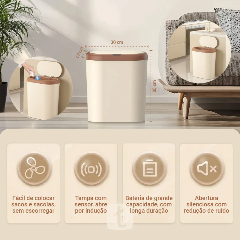 Lixeira Automática com Sensor Inteligente 12,5L