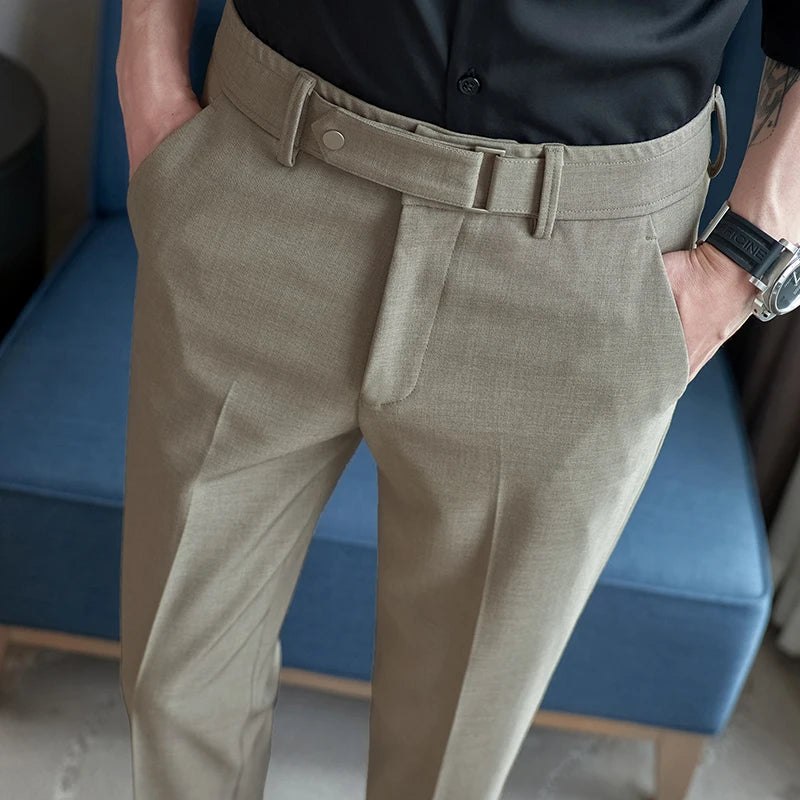 Calça Masculina Slim Stretch: Elegância e Conforto para Looks Formais e Casuais